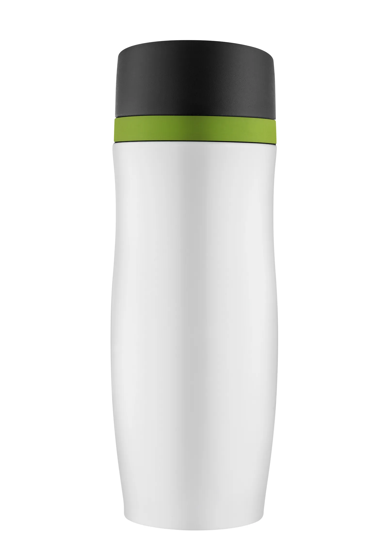Thermobecher "CremaExtensa" weiß/Ring schwarz, weiß/grün – Bild 2