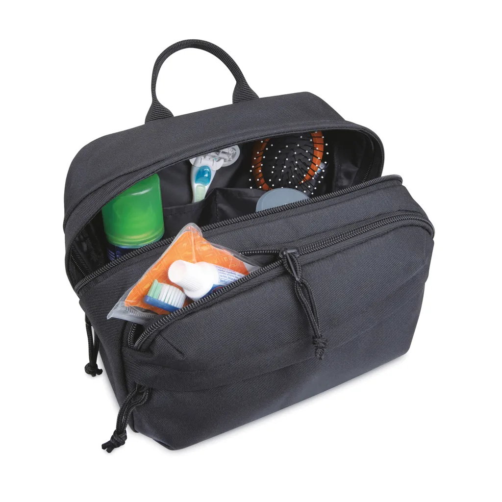 Renew AWARE™ rPET Kosmetiktasche, schwarz – Bild 2