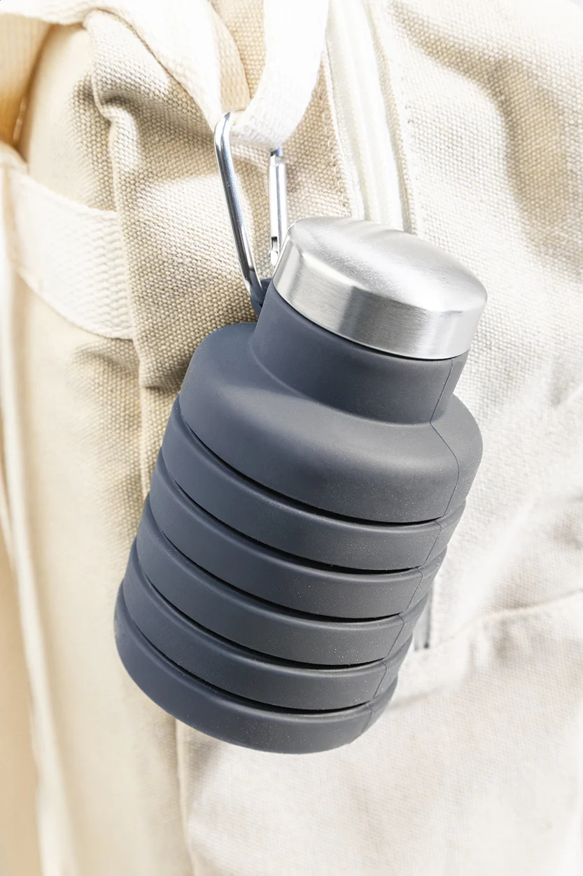 Faltbare Flasche Colsip, dunkelgrau – Bild 6