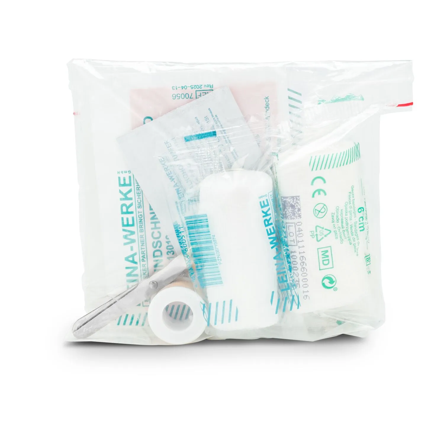 First Aid Kit in grauer Filztasche - Erste Hilfe Set, 12-teilig, deutsche Markenware, grau – Bild 5