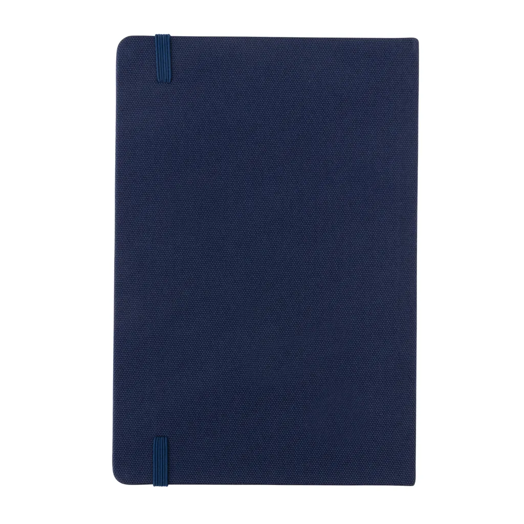 GRS-zertifiziertes rPET-A5-Notizbuch, navy blau – Bild 5