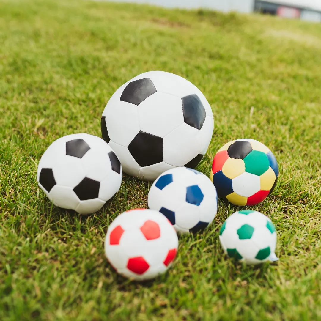 Soft-Fußball, weiß/blau – Bild 2