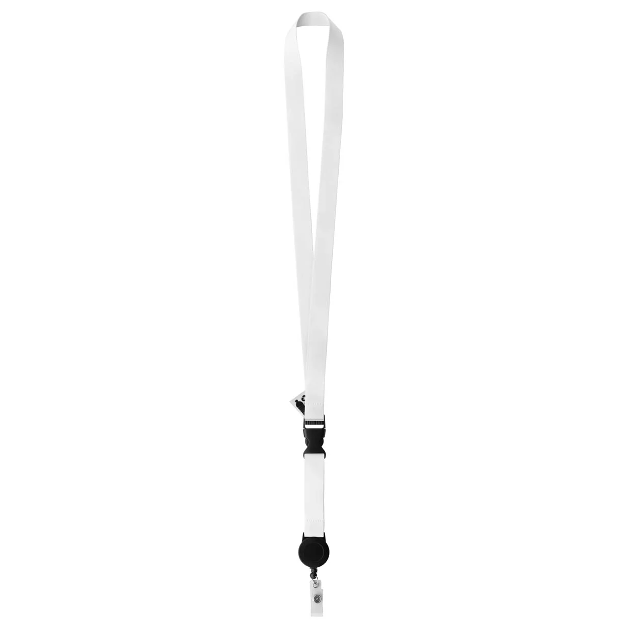 Individuelles Sublimationslanyard Subyard YoYo B RPET, weiß – Bild 2