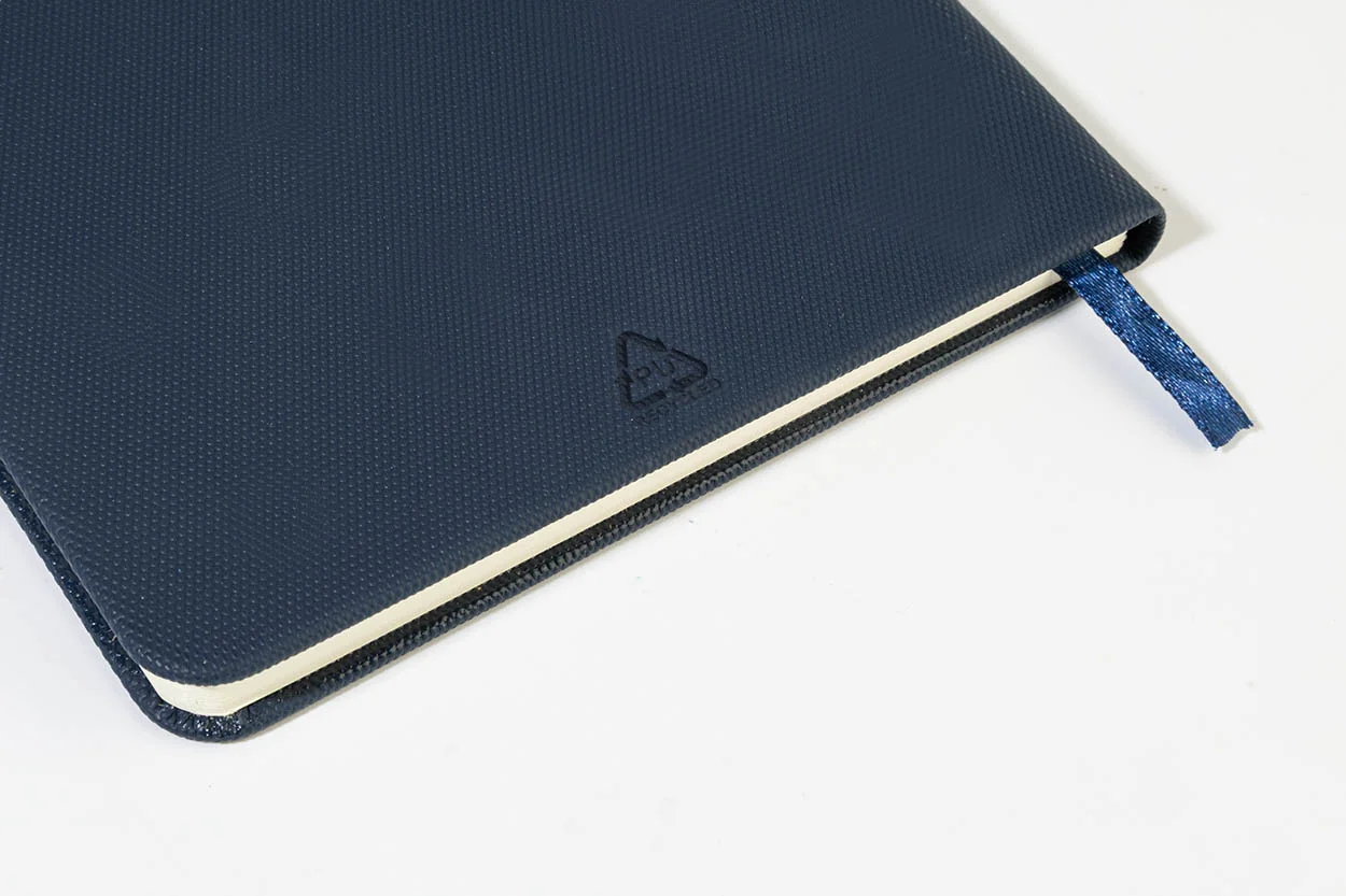 Notizbuch Clappuk aus RPU, blau – Bild 4