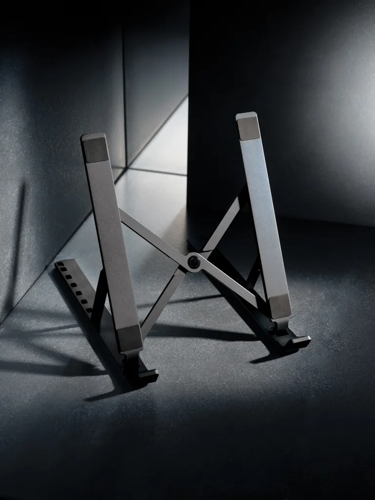 Terra universeller Laptop-/Tablet-Ständer aus RCS Aluminium, grau – Bild 7