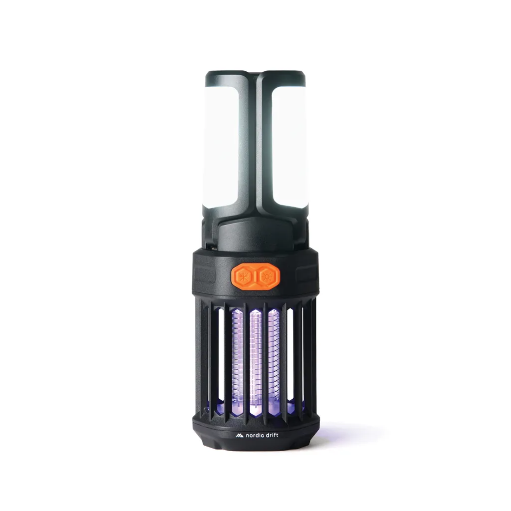 Nordic Drift Titan tragbare Campinglampe mit Mückenschutz, schwarz – Bild 2