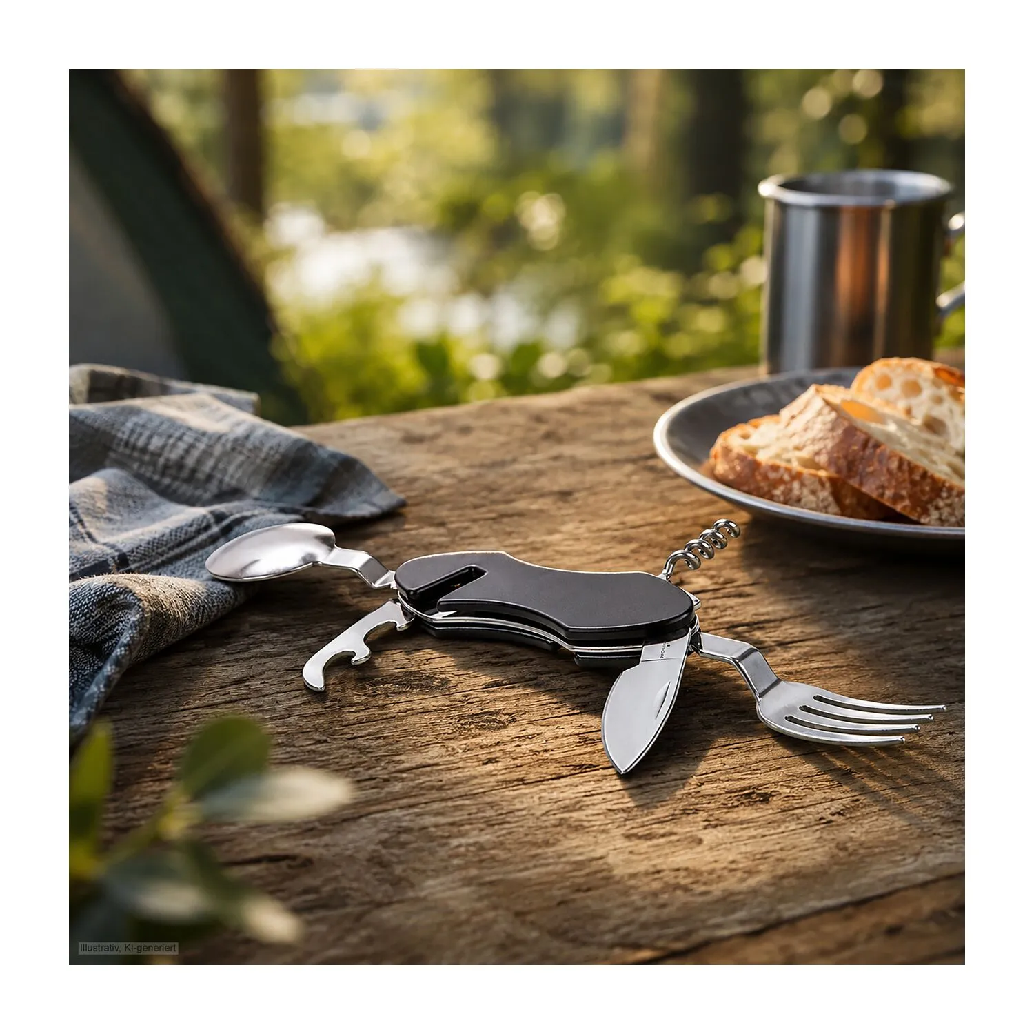 ROMINOX® Outdoor-Besteck // Tento, schwarz – Bild 6