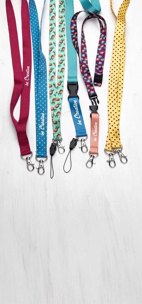 Lanyard Subyard A mit Sublimationsdruck, weiß – Bild 6
