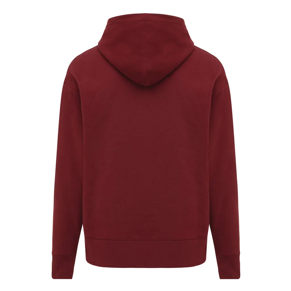 IQONIQ Yoho Relax-Hoodie aus recycelter Baumwolle, burgunderrot – Bild 2