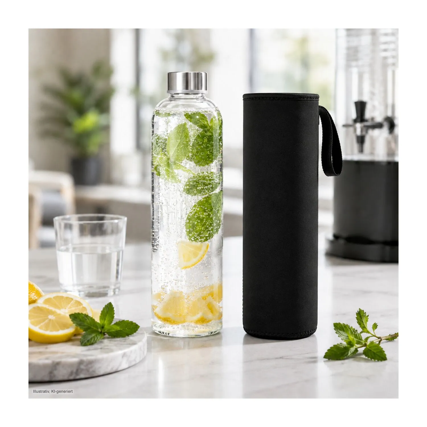 ROMINOX® Glaskaraffe // Pura 1.000 ml, auch für Kohlensäure geeignet, transparent – Bild 13