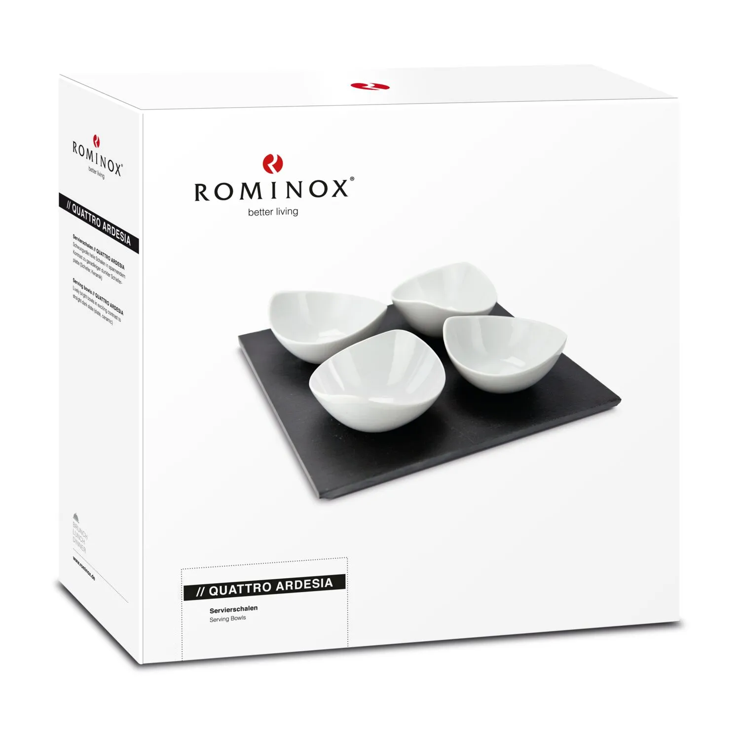 ROMINOX® Servierschalen // Quattro Ardesia, schwarz – Bild 3
