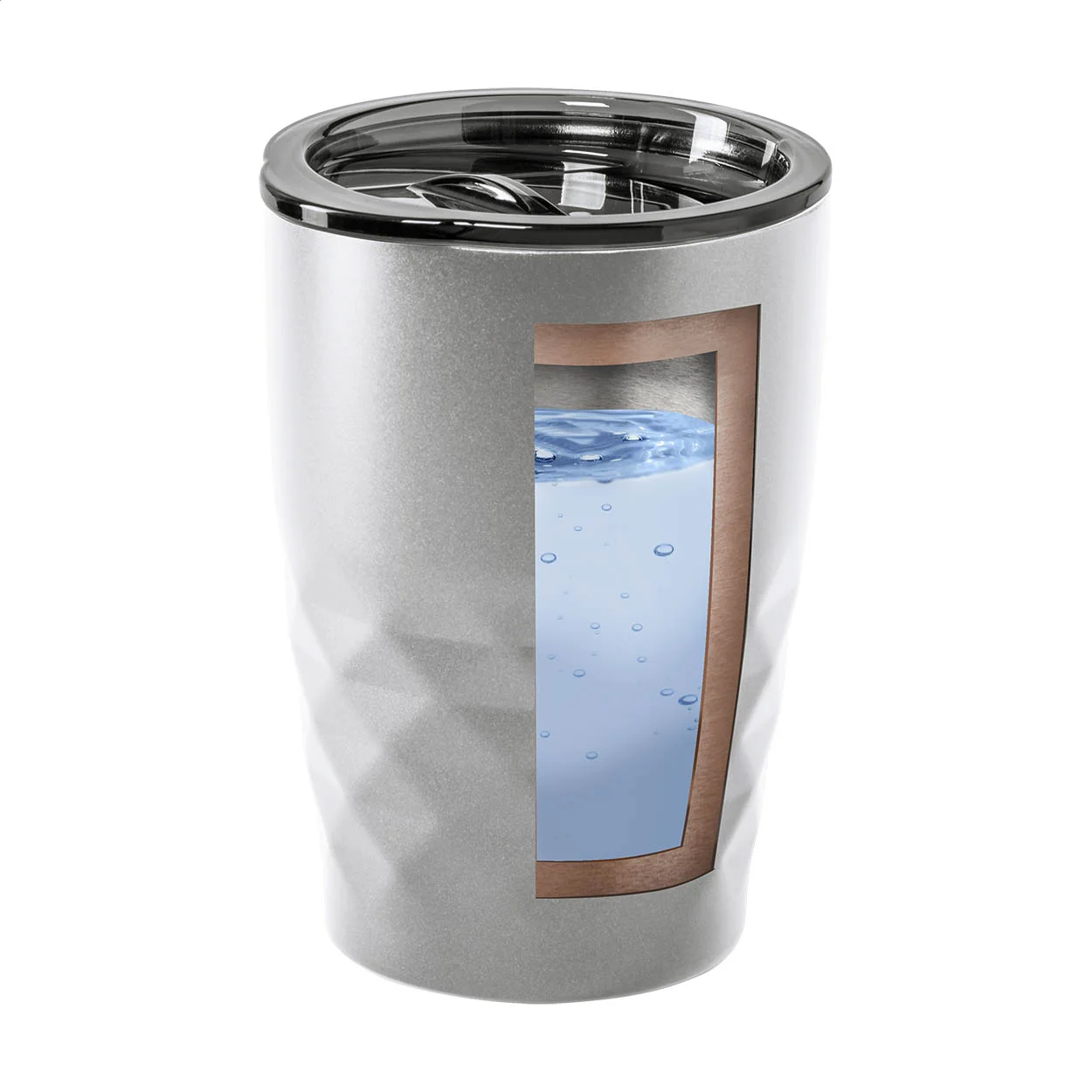 Kupferisolierter Thermobecher Cupper, silber – Bild 3