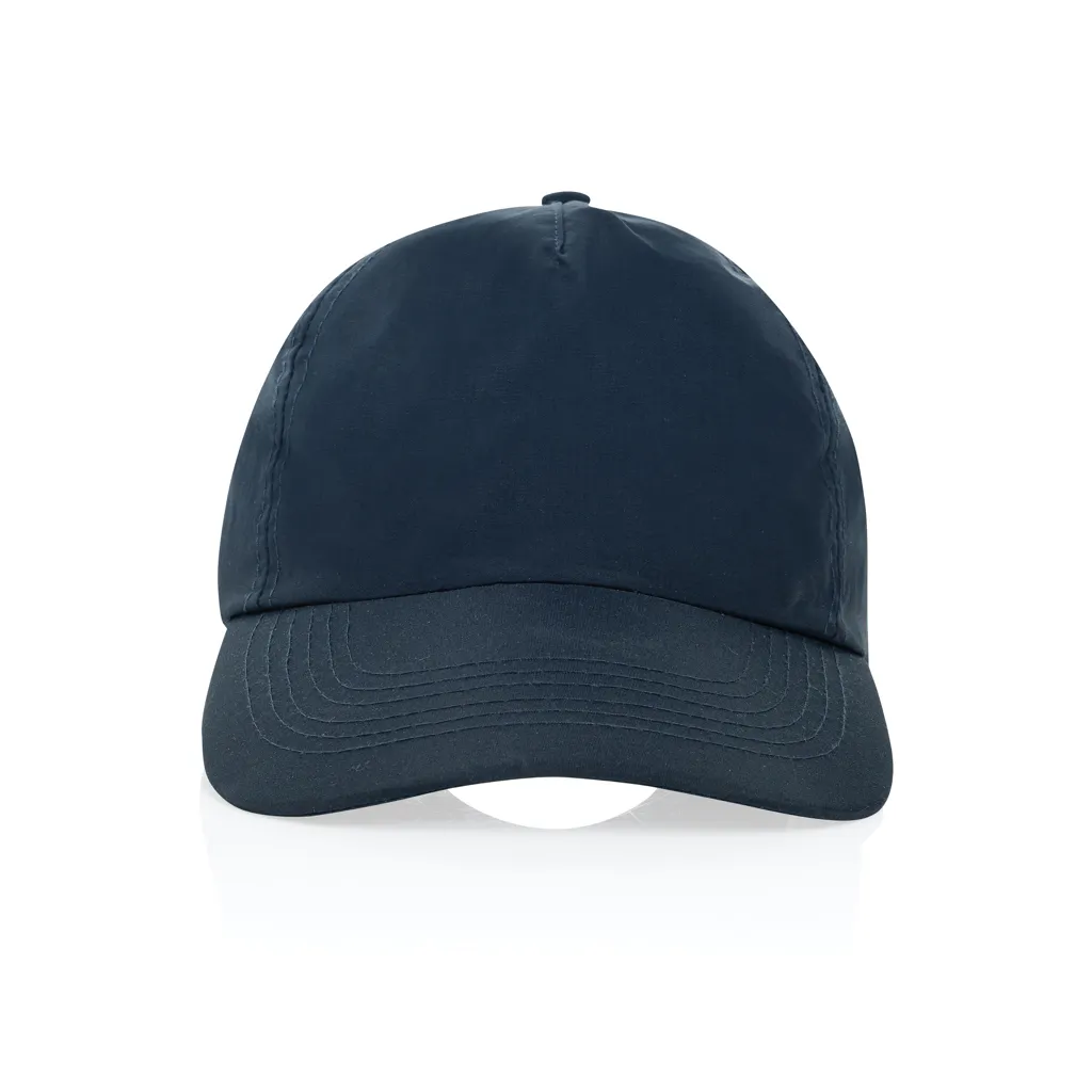 KENTO URBAN RCS 5-Panel-Cap aus RCS recyceltem Nylon, navy blau – Bild 2