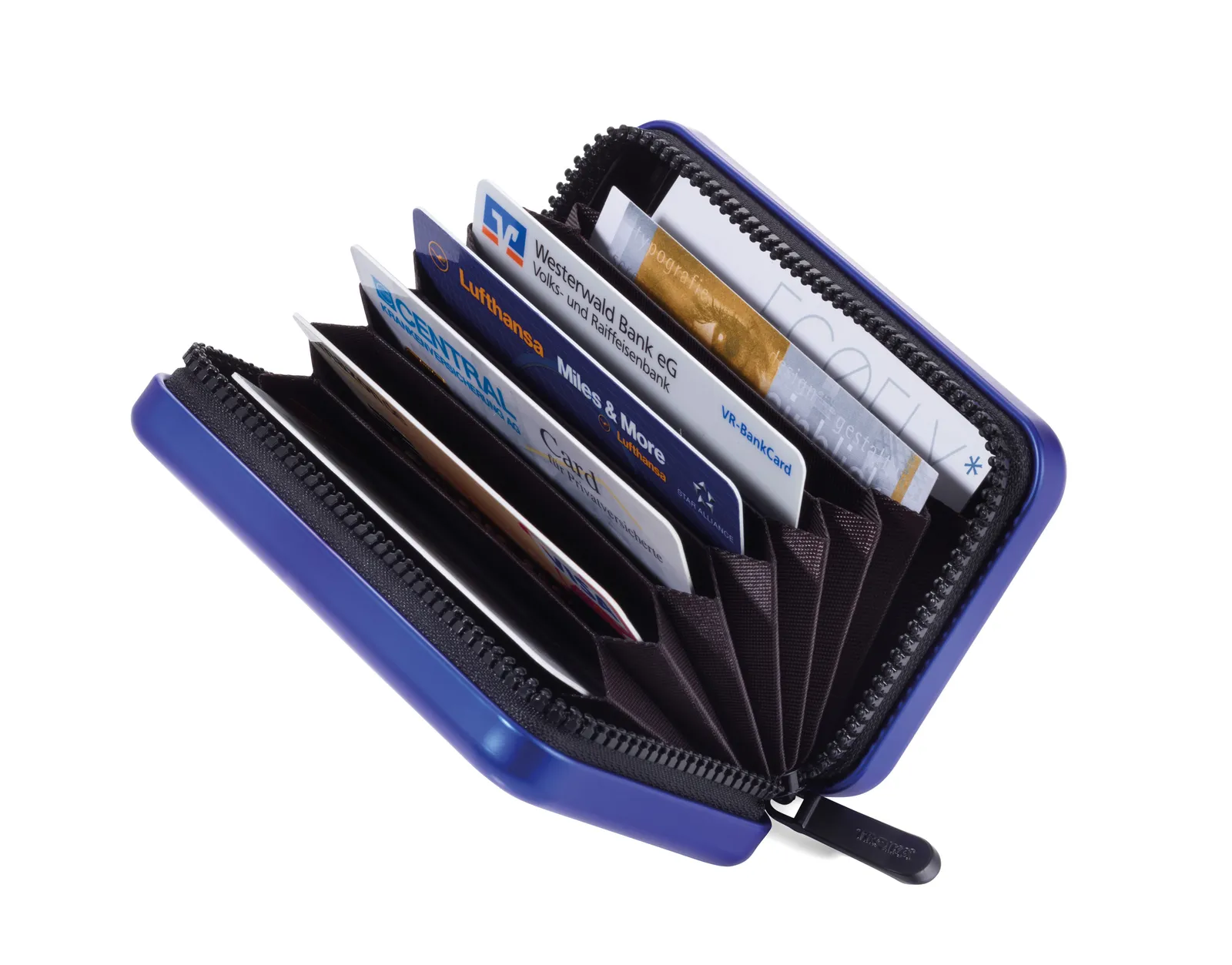 Kreditkartenetui KARTENKOFFER blau, blau – Bild 2