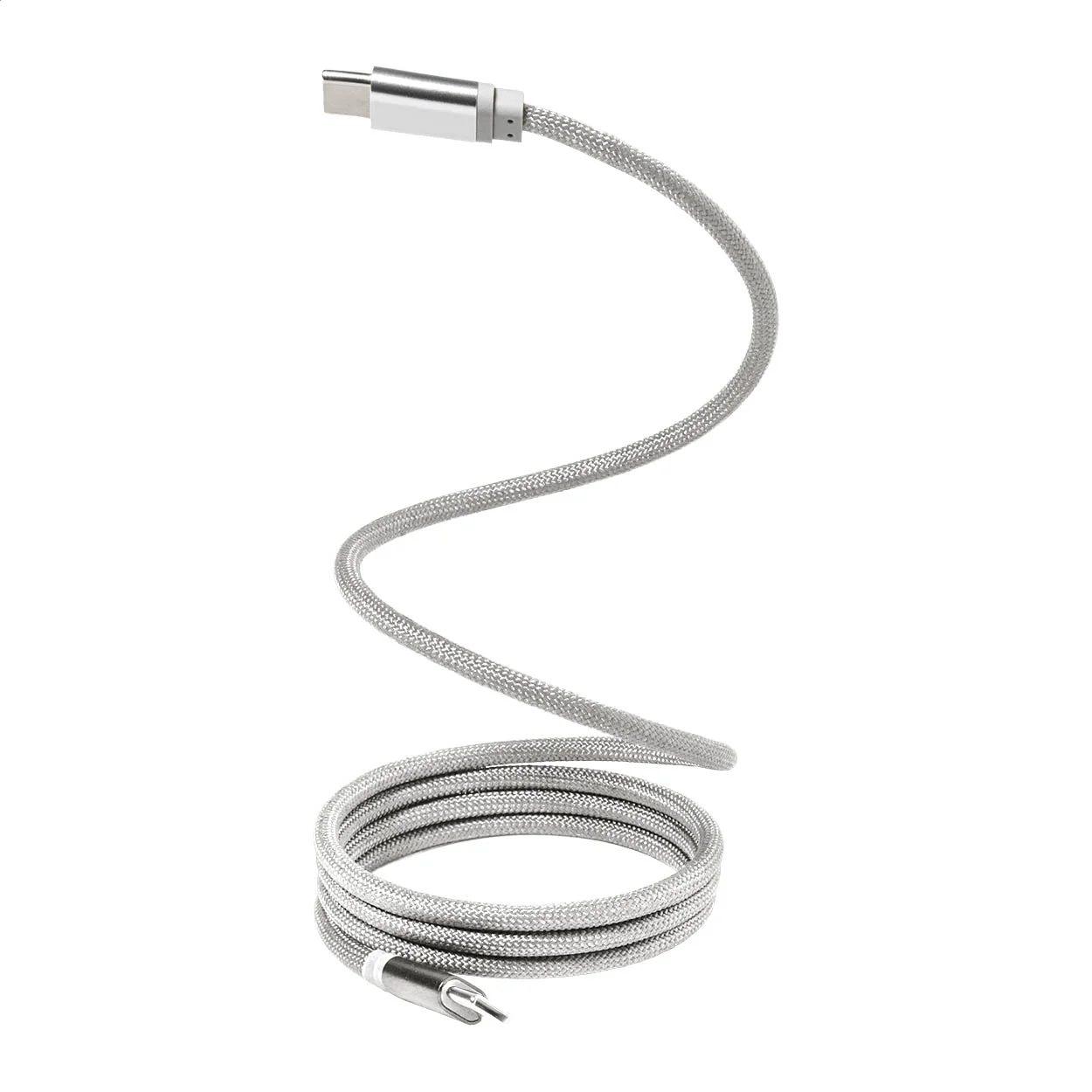 Magnetisches 60W USB-C-Kabel Magsle, silber – Bild 4