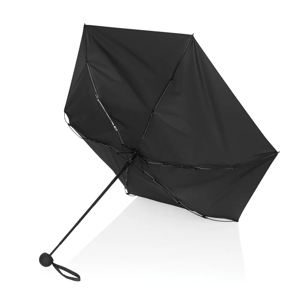 19,5“manueller Super-Mini-Schirm aus Aware™ rPET 190T Pongee, schwarz – Bild 3