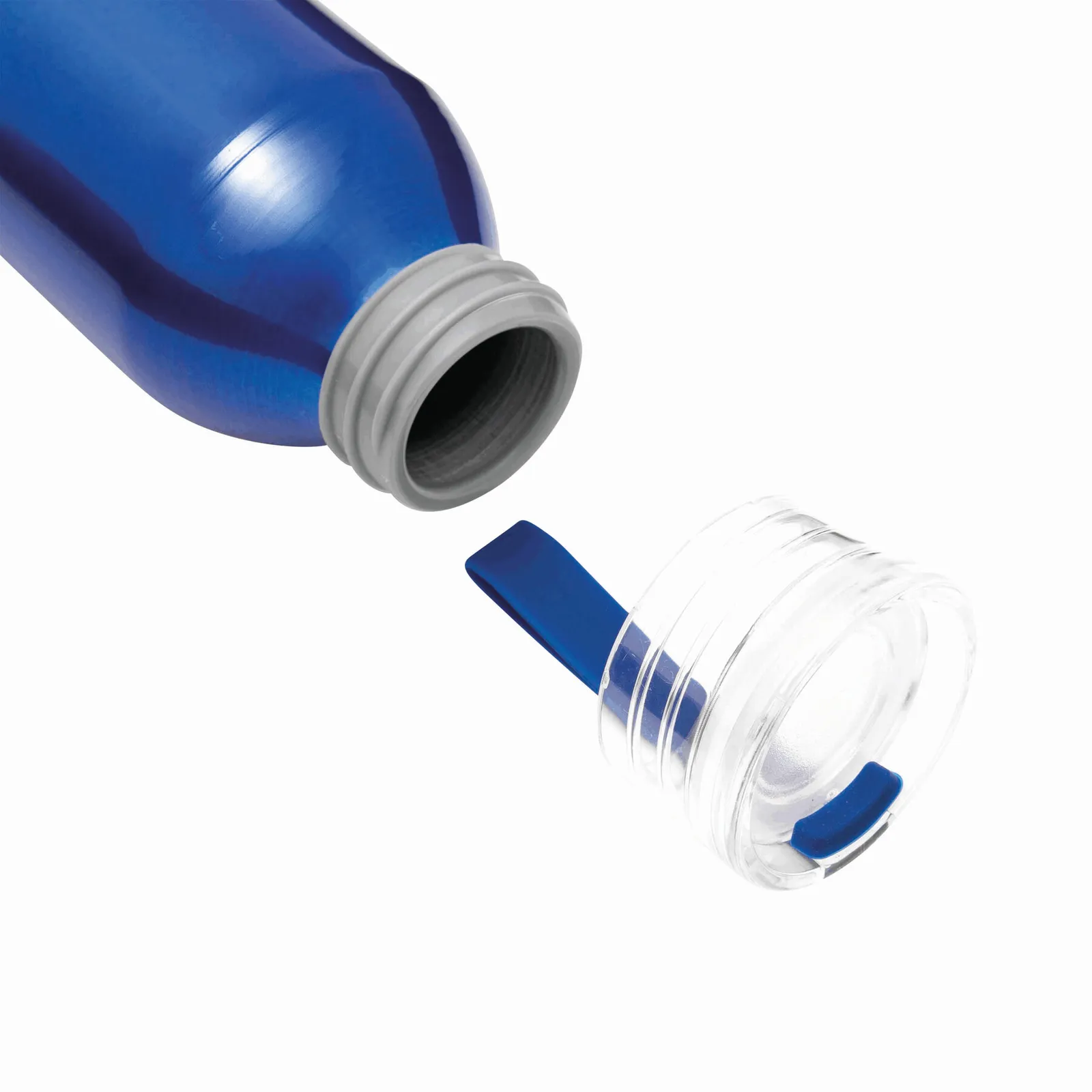LOOPED - Aluminium Trinkflasche, blau – Bild 6