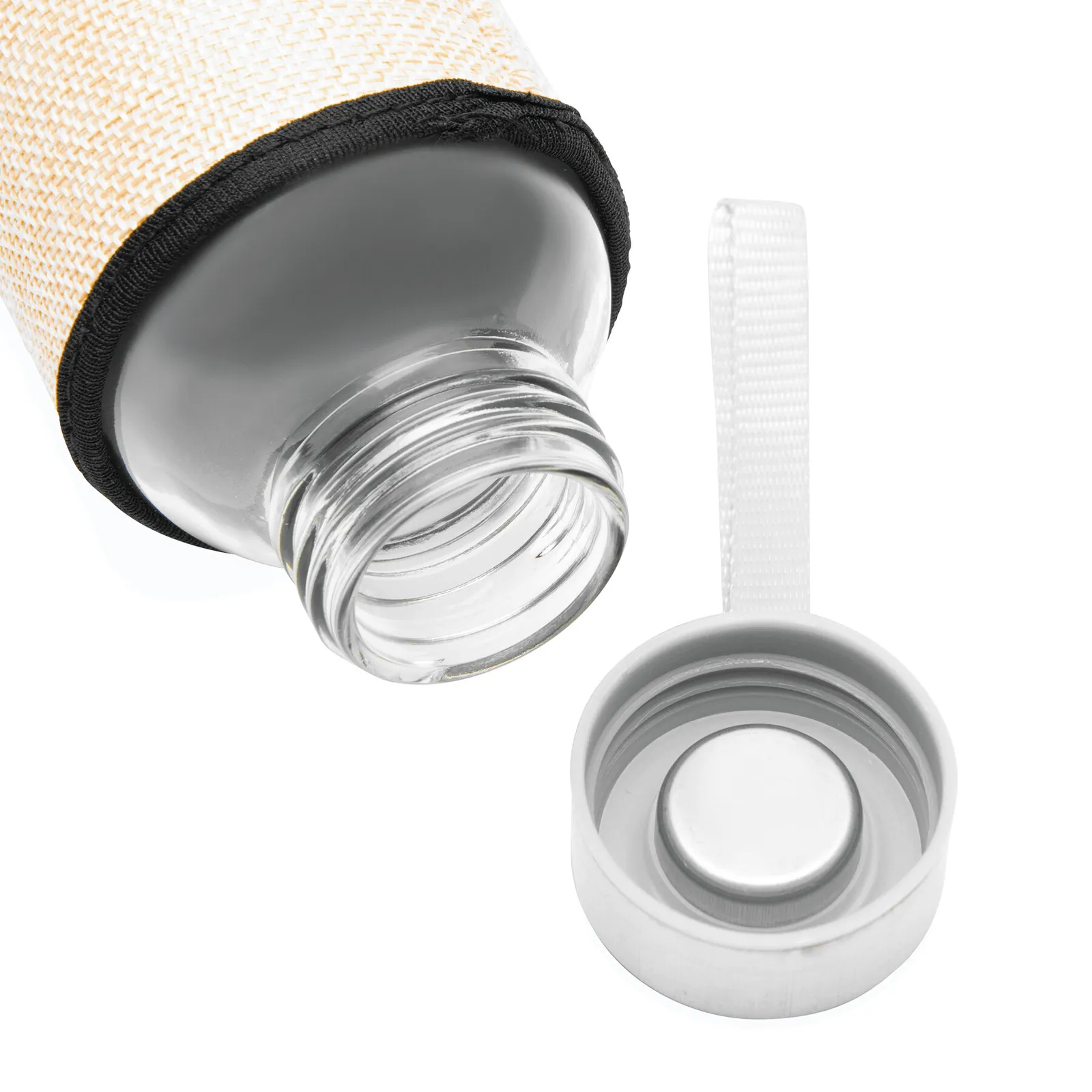TAKE JUTY - Glas-Trinkflasche, natur – Bild 5