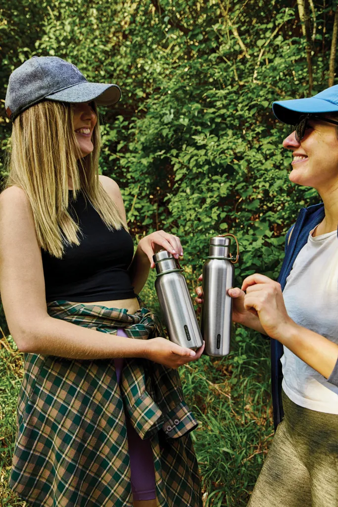Black+Blum isolierte Wasserflasche klein, 500ml, Olivgrün – Bild 7