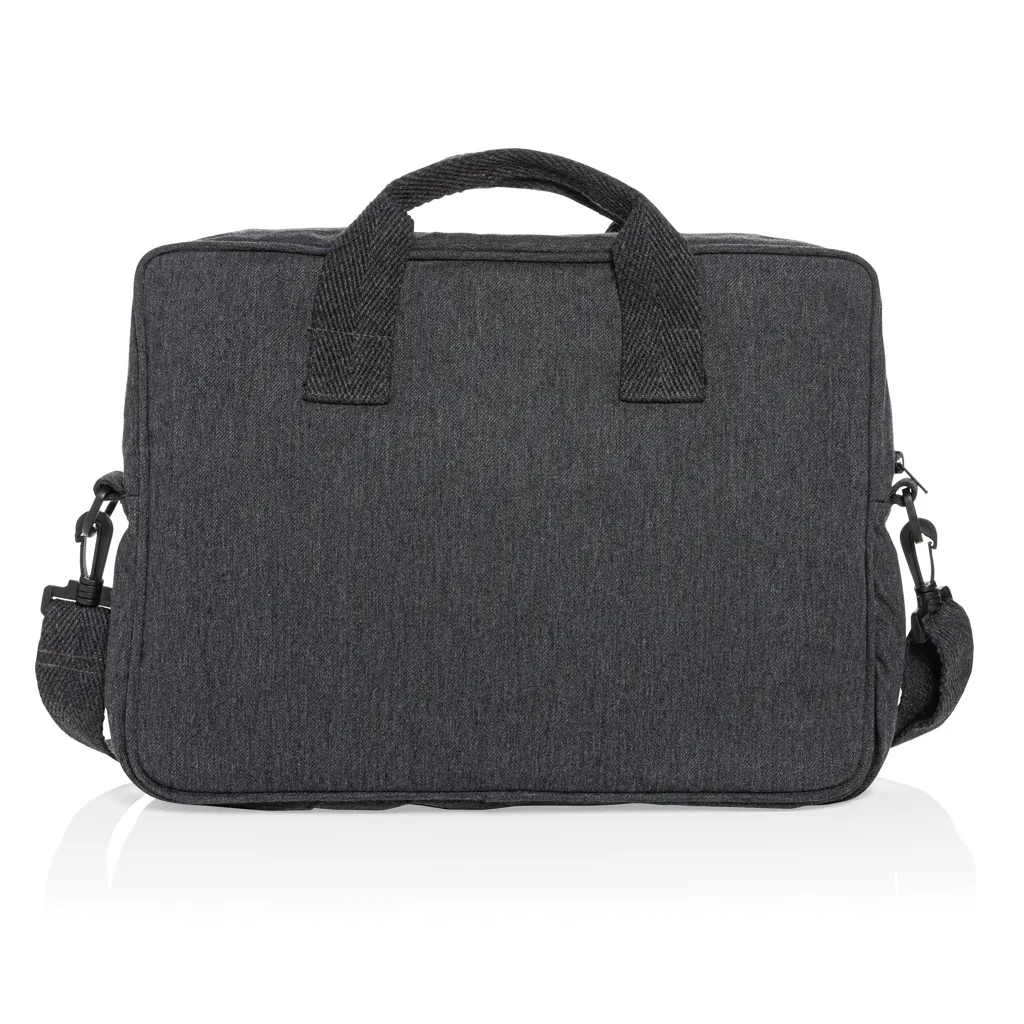 Laluka AWARE™ 15.4" Laptop-Tasche aus recycelter Baumwolle, anthrazit – Bild 3