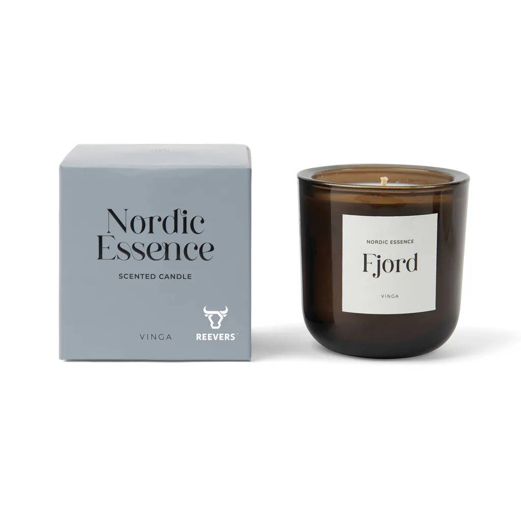 Nordic Essence Duftkerze groß, blau – Bild 3