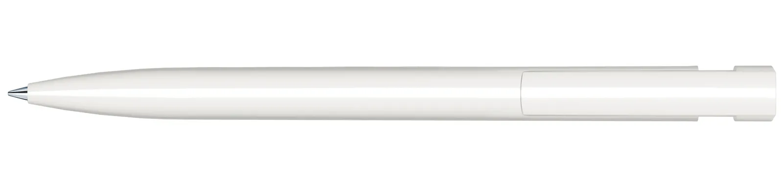 Liberty Polished Basic Druckkugelschreiber, Weiß - Gelb 7408 – Bild 3