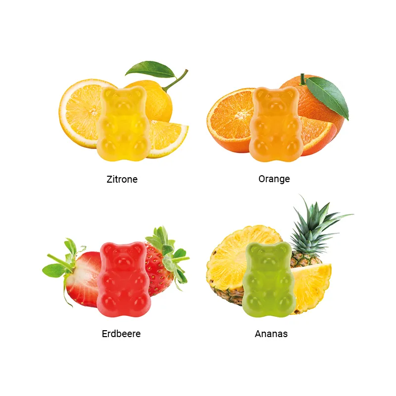 Minitüte 15 g, transparente kompostierbare Folie, Trolli Fruchtgummi Kleeblatt, transparent – Bild 3