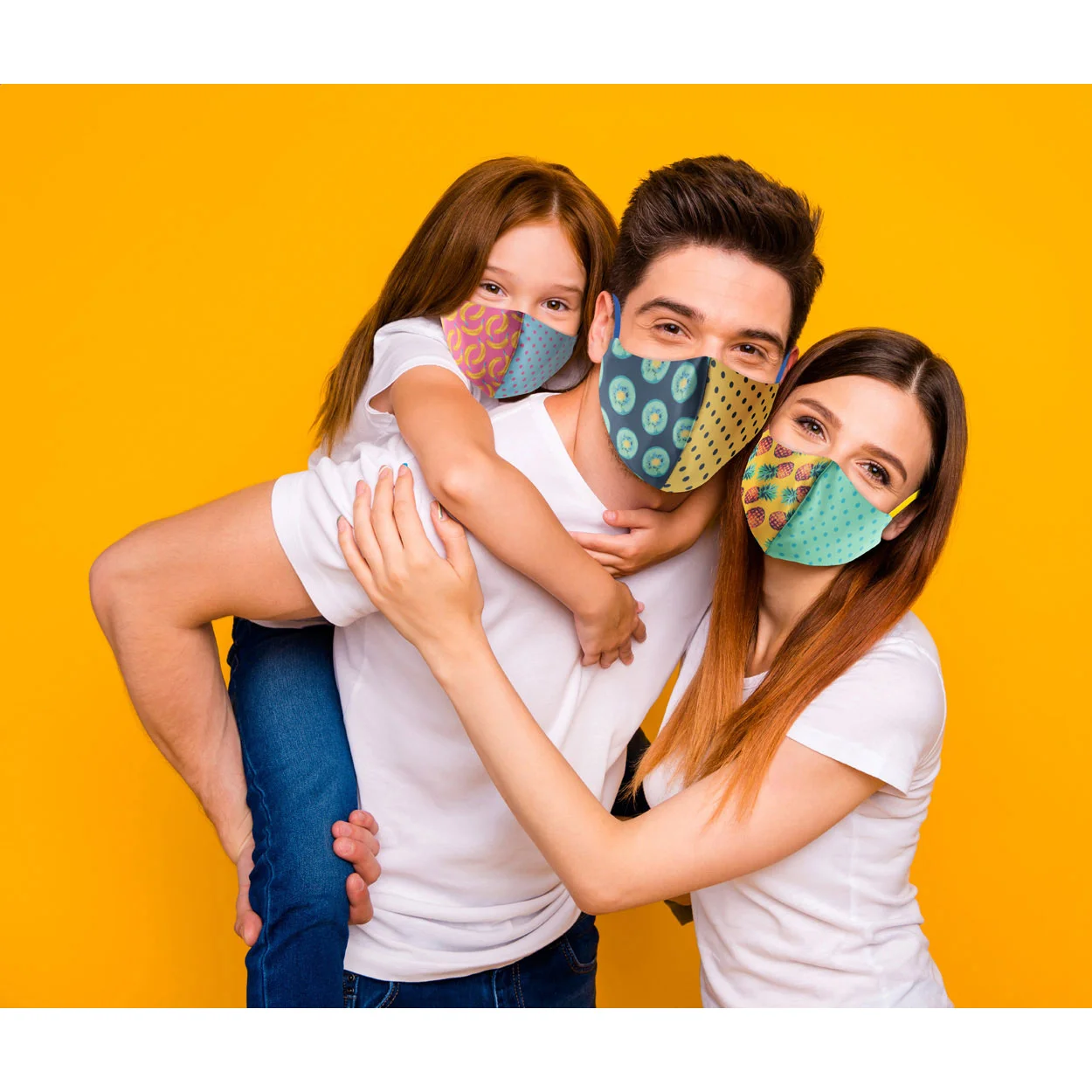 Waschbare Gesichtsmaske CreaMask Adjust Kids, weiß – Bild 7