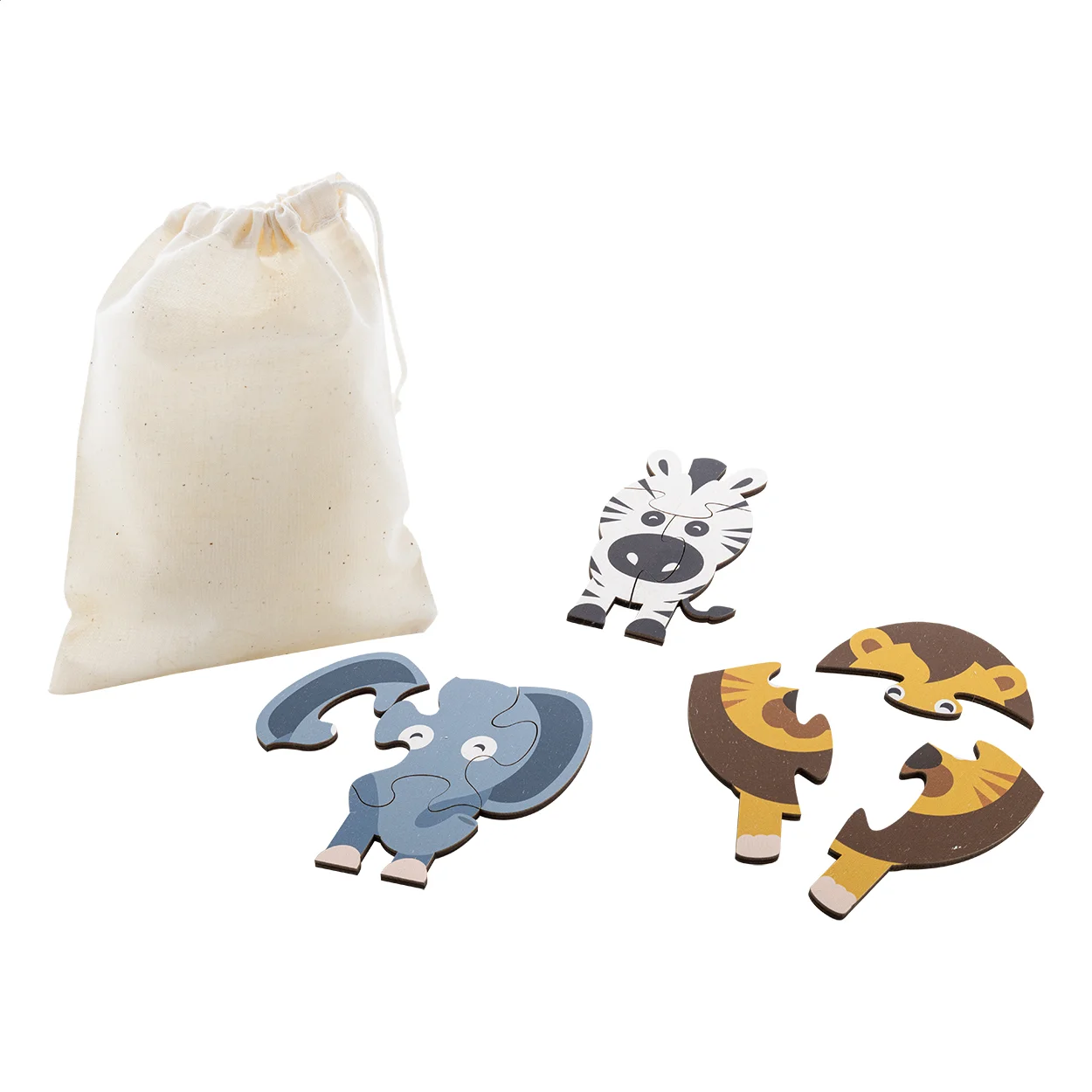 Puzzlespiel Zoofrik, Tiere