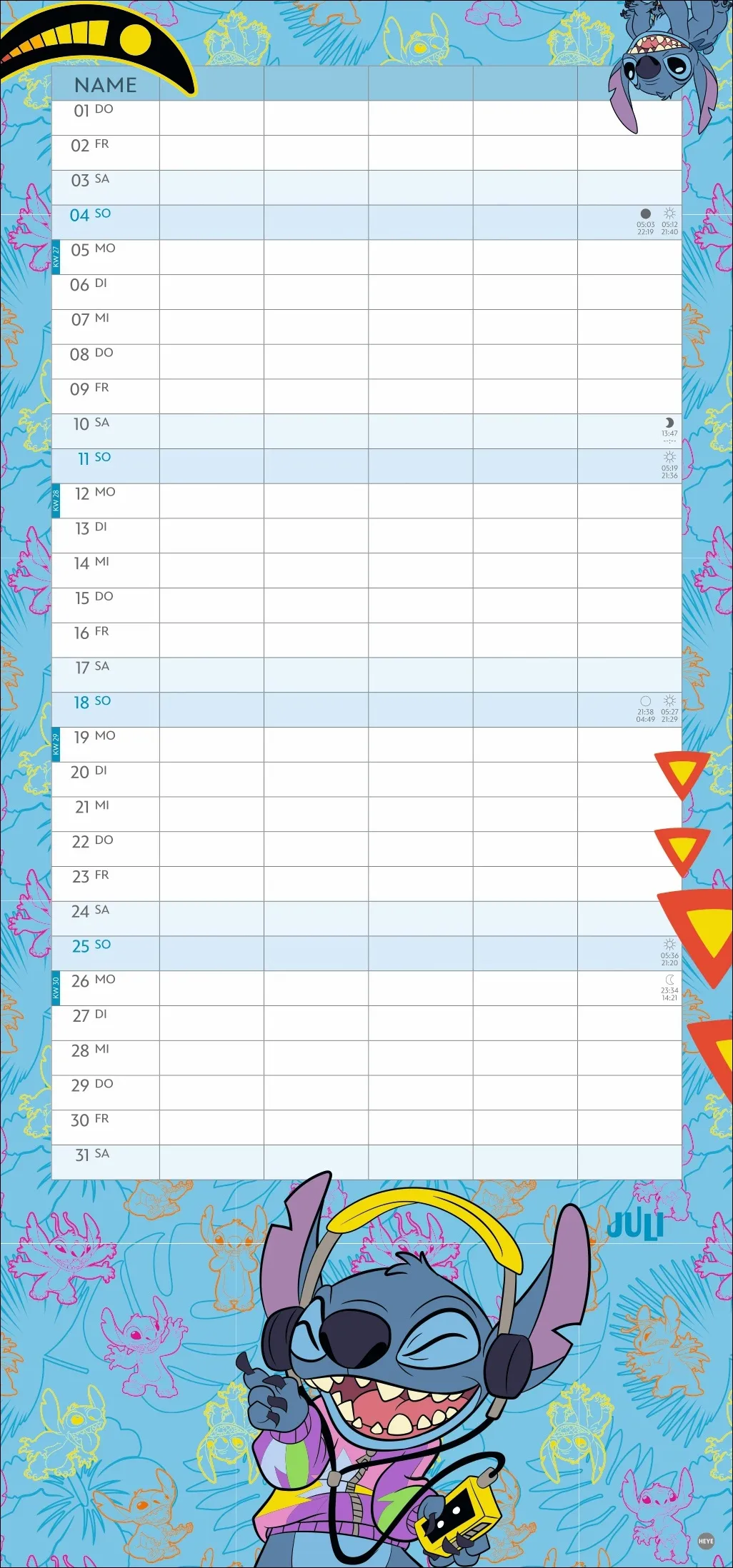 Stitch Familienplaner 2027 – Bild 8