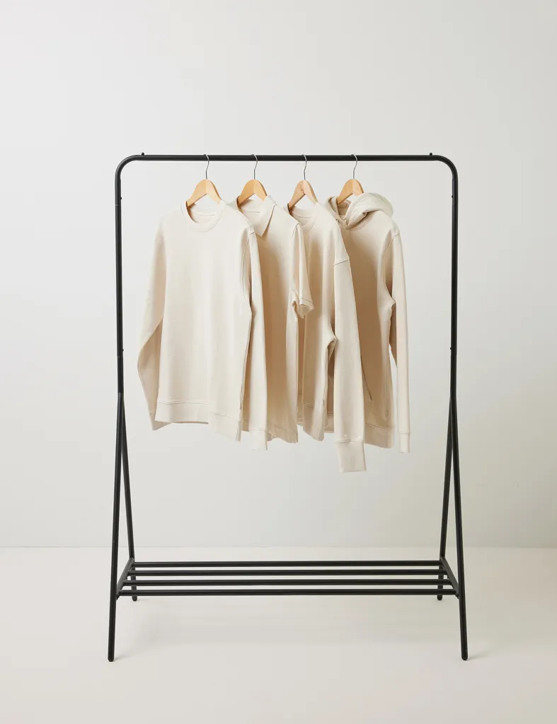 IQONIQ Torres ungefärbter Hoodie aus recycelter Baumwolle, natural raw – Bild 12