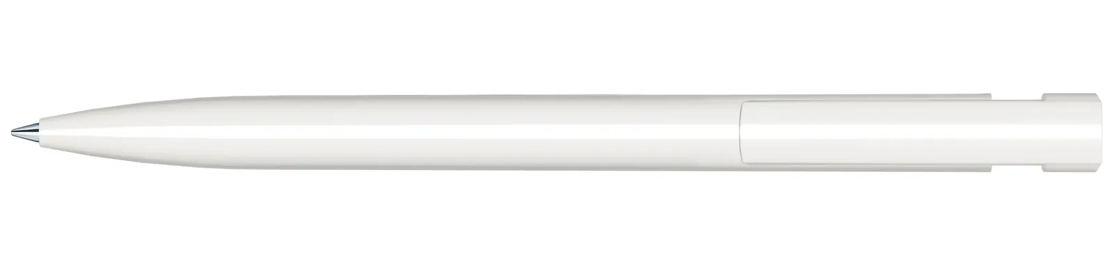 Liberty Polished Basic Druckkugelschreiber, Weiß - Grün 347 – Bild 3