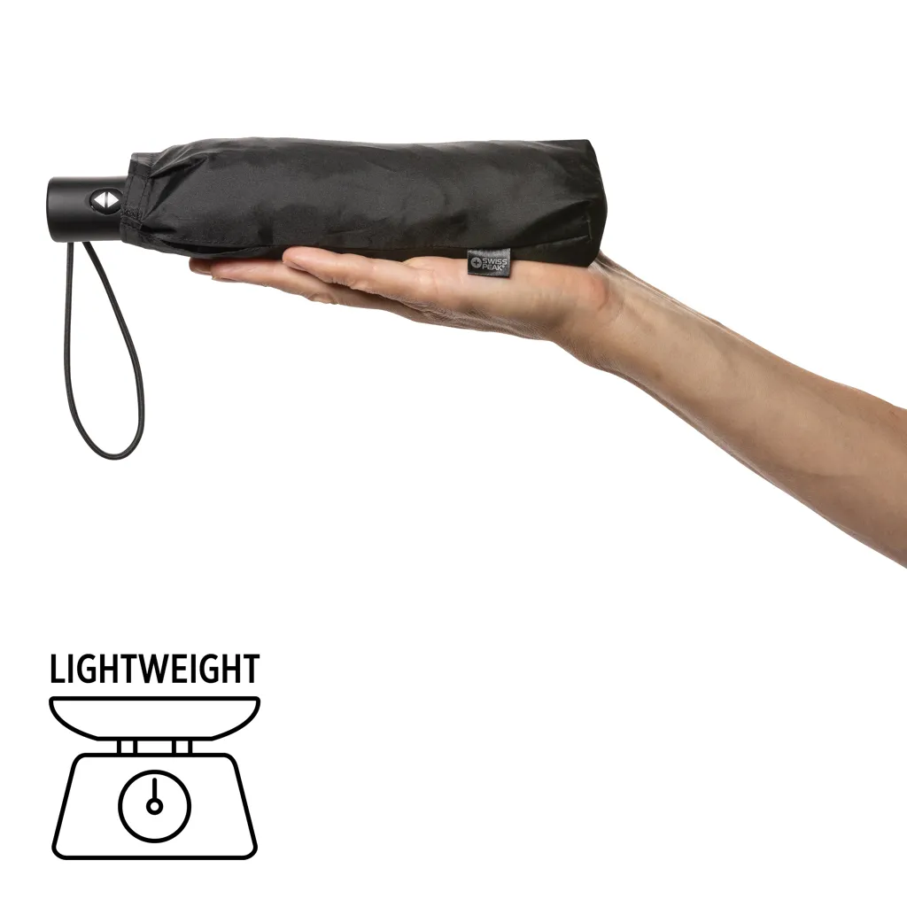 Swiss Peak AWARE™ RPET Ultra-Light 20.5" Automatik-Schirm, schwarz – Bild 6