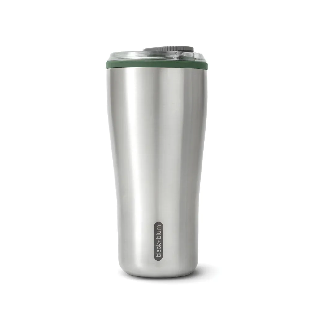 Black+Blum isolierter Reisebecher 600ml, Olivgrün – Bild 6