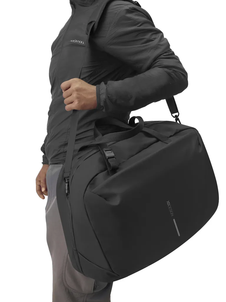 Urban wasserabweisende Wochenendtasche, schwarz – Bild 10
