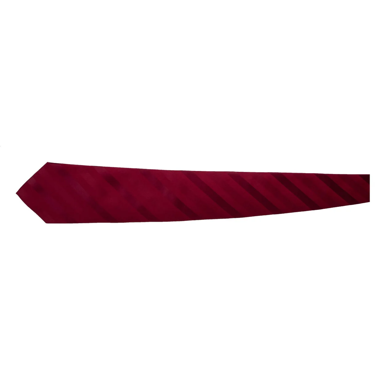 Krawatte Stripes, weinrot – Bild 2