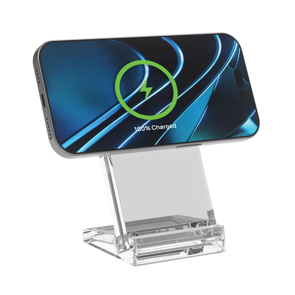 Magcharge 15W magnetischer Wireless-Charging-Stand, transparent – Bild 3