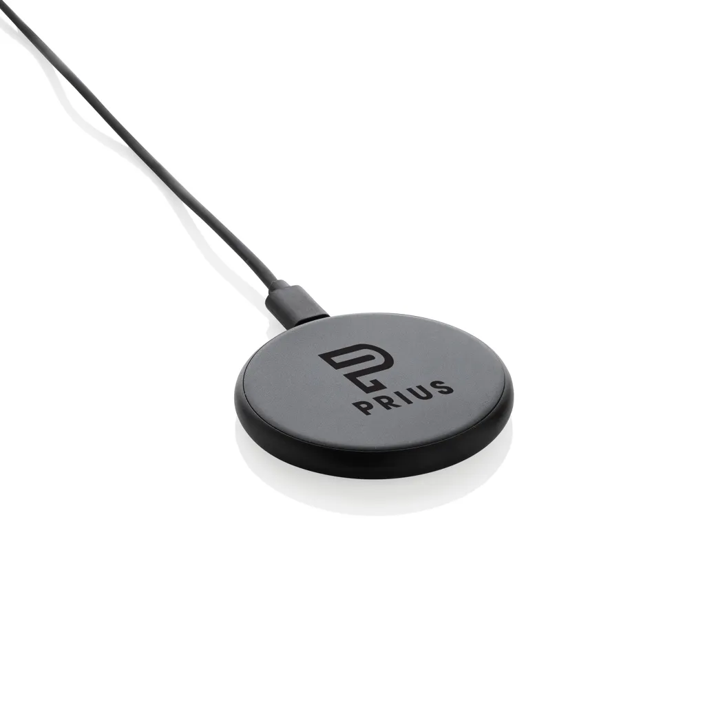 Magnapad magnetisches 3-in-1 15W Ladepad aus RCS rPlastik, schwarz – Bild 9