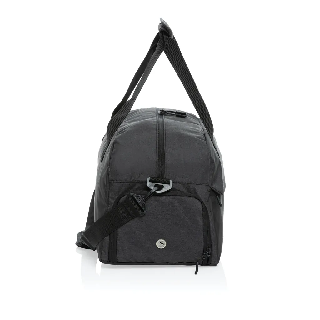 Kazu AWARE™ RPET Weekend-Duffel-Bag, schwarz – Bild 3
