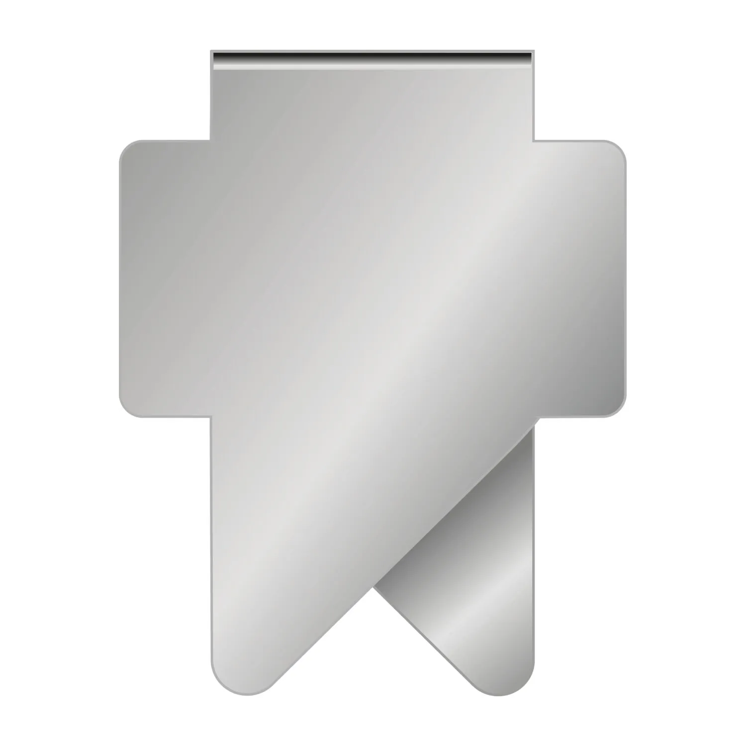 ROMINOX® Mehrweg-Büroklammer X Clip, 5 Varianten, idealer Mailingartikel für Dokumente, bis zu 12 Seiten Klemmkraft, silber – Bild 4