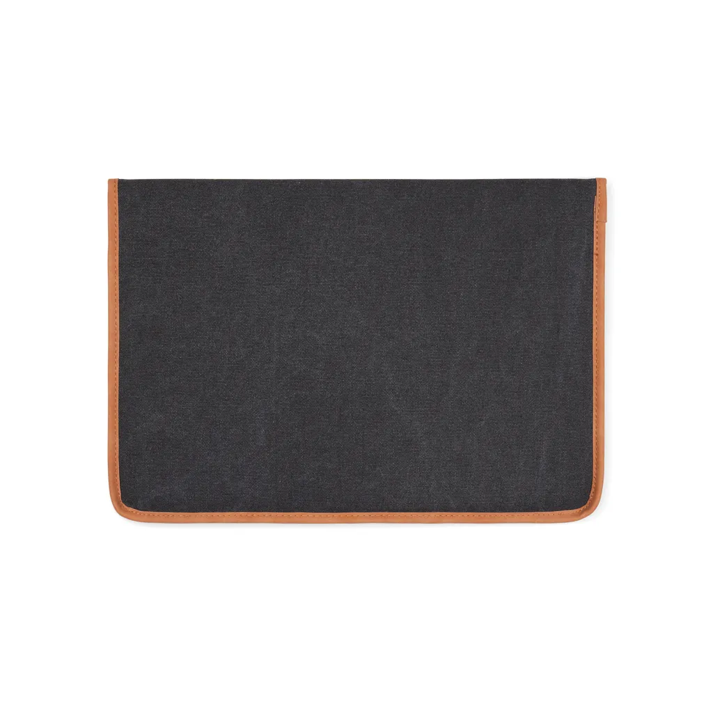 VINGA Bosler 14" Laptop-Tasche aus GRS recyceltem Canvas, schwarz – Bild 3