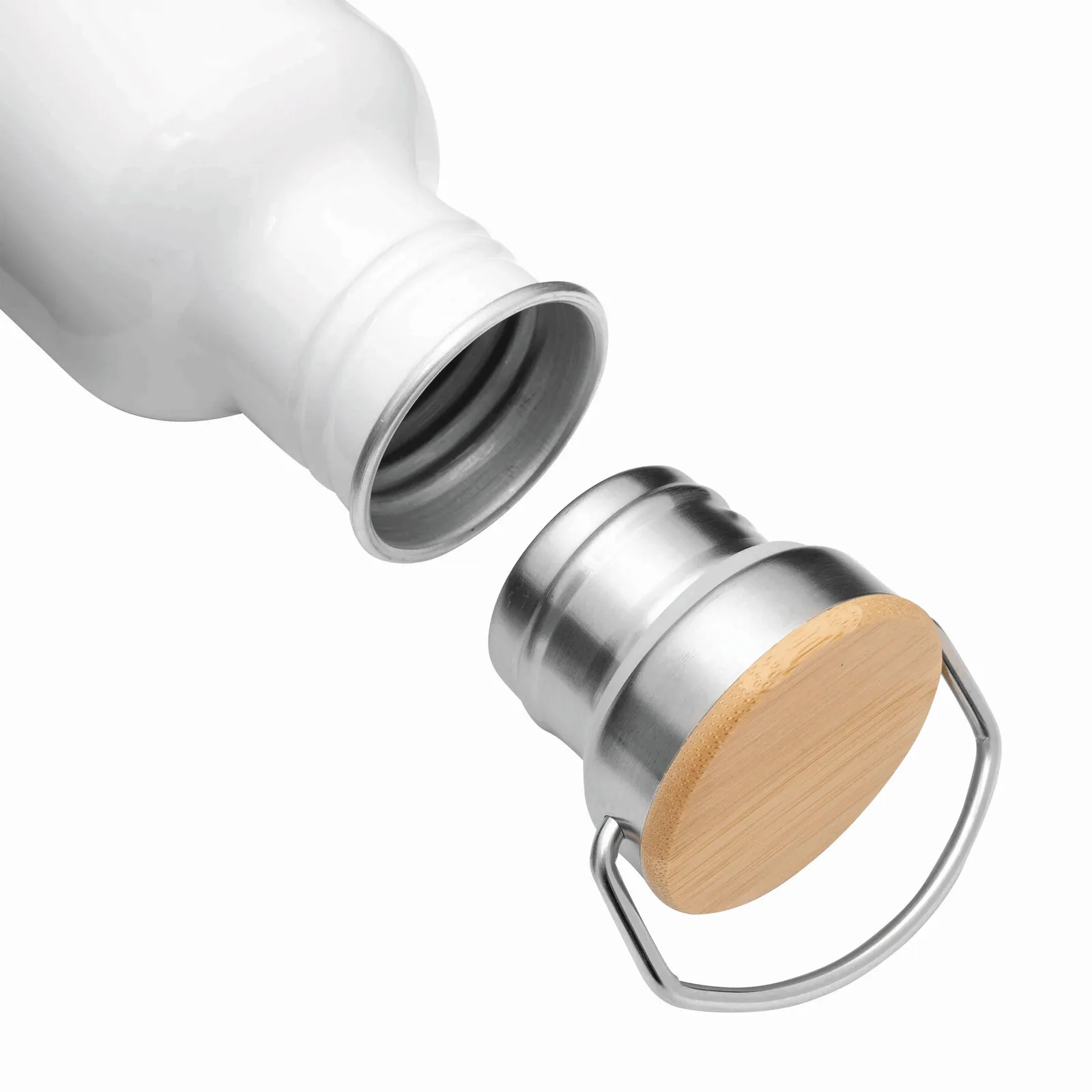 MECOZI TRANSIT - Aluminium Trinkflasche, weiß – Bild 6