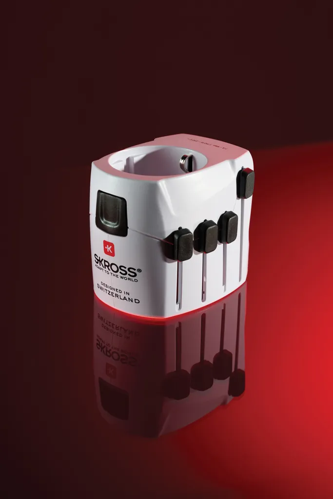 SKROSS Pro 3-Pole World Travel Adapter, weiß – Bild 4