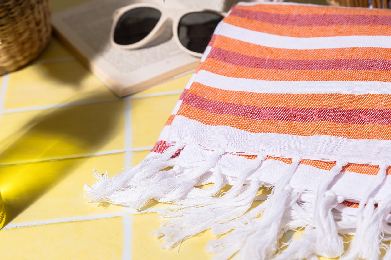 Strandtuch Tulum, orange – Bild 3
