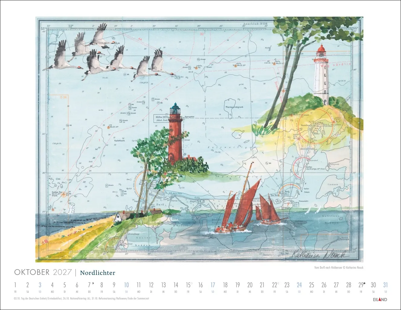 Nordlichter - See(h)karten Wandkalender 2027 – Bild 11