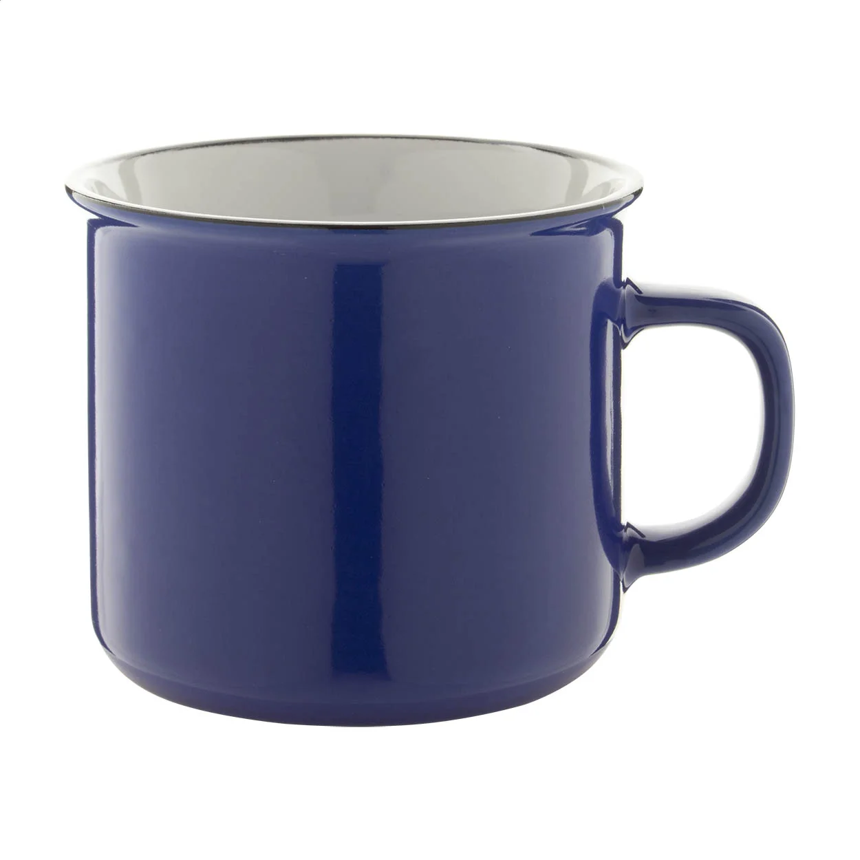 Tasse Woodstock, blau, weiß