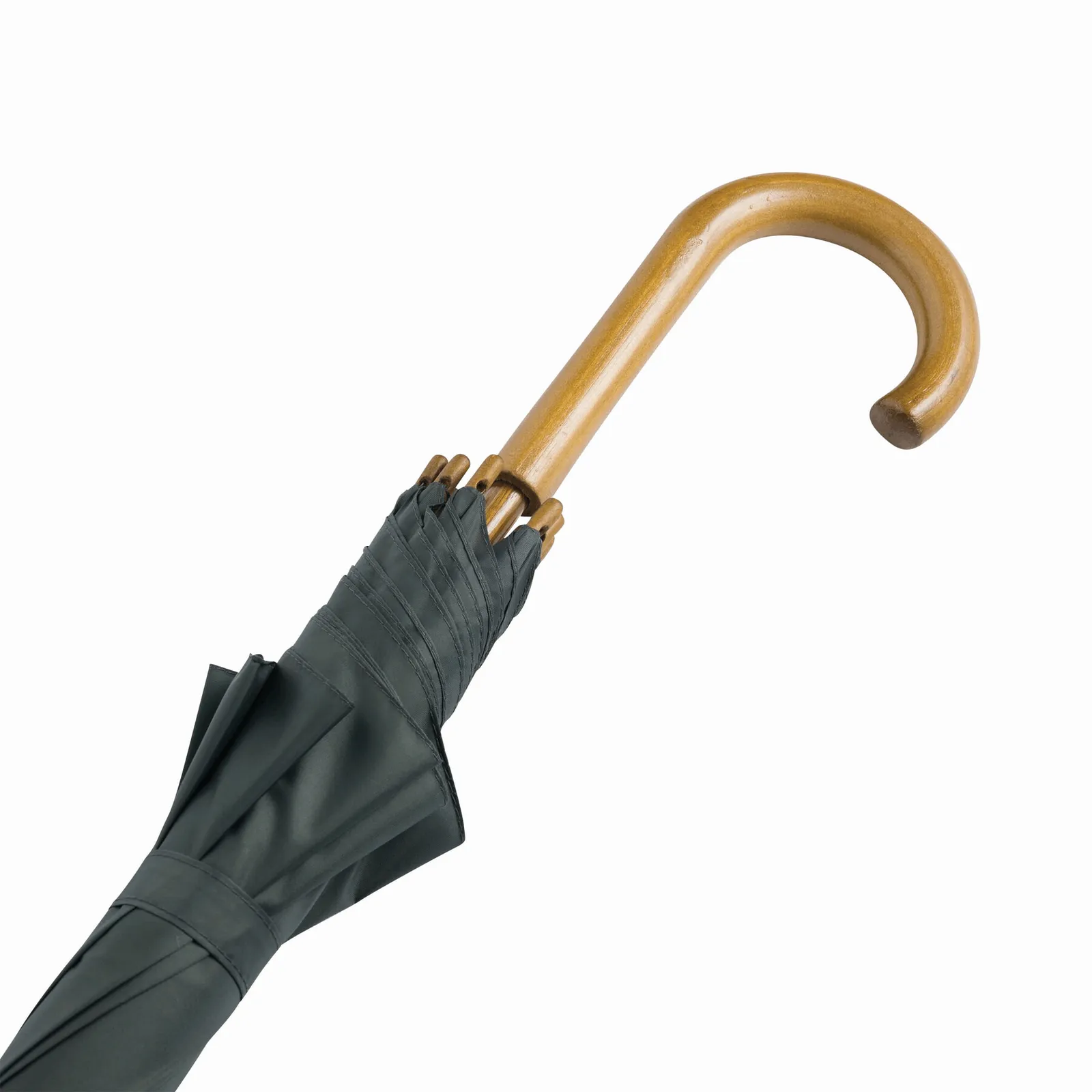 BOOGIE Umbrella, Automatik-Holzstockschirm, grau – Bild 6