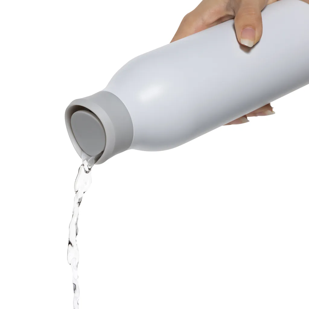 Avira Alok 360 Klick-Wasserflasche aus RCS rec. Stahl, 600ml, weiß – Bild 6