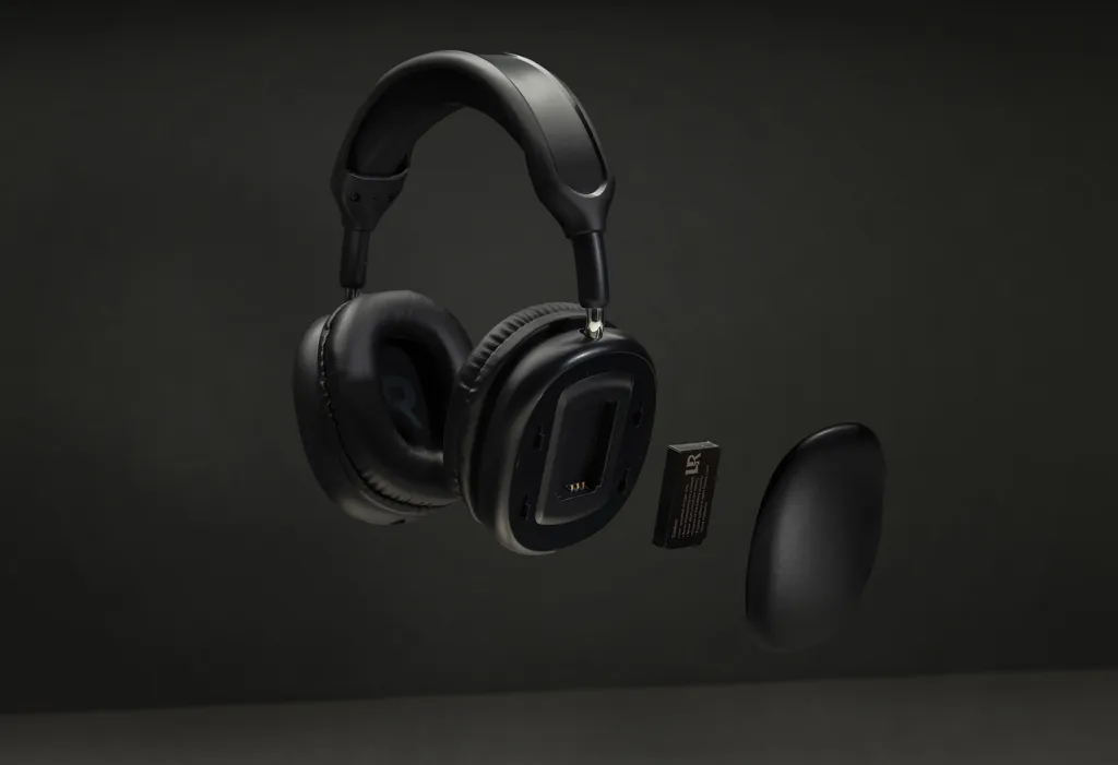 Spectra RCS Wireless-Kopfhörer mit herausnehmbarem Akku, schwarz – Bild 4