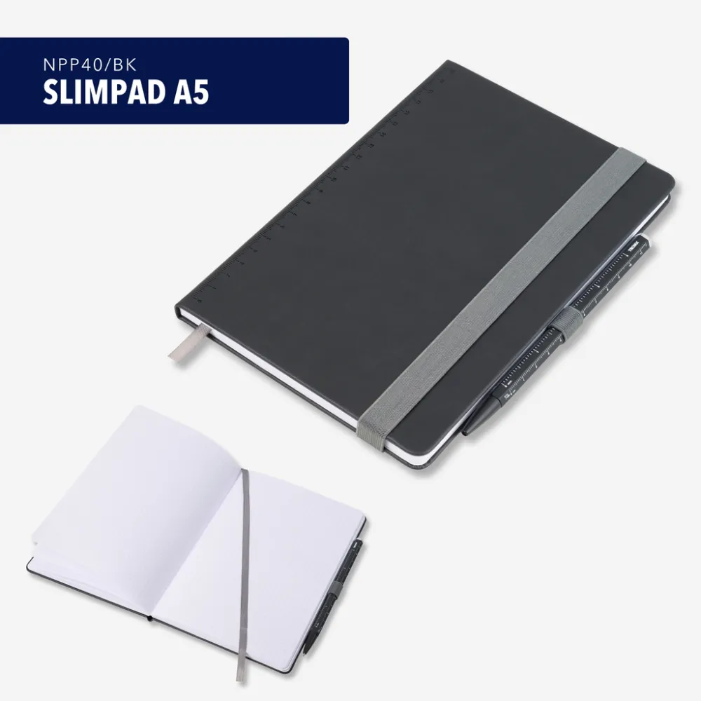 Notizblock SLIMPAD A5 schwarz, schwarz – Bild 9